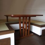 dining table / MEG SHIMS FURNITUREが制作したホワイトオーク無垢材のカスタムメイドダイニングテーブル ラッカー着色仕上げ