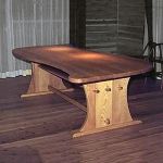 dining table / ARA SHIMS FURNITUREが制作したレッドオーク無垢材のカスタムメイドダイニングテーブル 脚部は無垢材の板建て オイルフィニッシュ