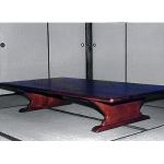 座卓 / TAK SHIMS FURNITUREが制作したホワイトアッシュ無垢材のカスタムメイドの座卓ラッカー着色仕上げ