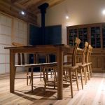 dining table / MK SHIMS FURNITUREが制作した楢無垢材のオーダーメイド8人掛けダイニングテーブル
