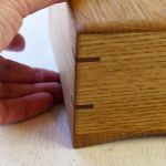 ポンドサイズ木製バターケース を持ち上げ易いカーブした底板