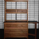 chest MIY 楢無垢材のチェスト折りたたみ式サイドテーブルつき